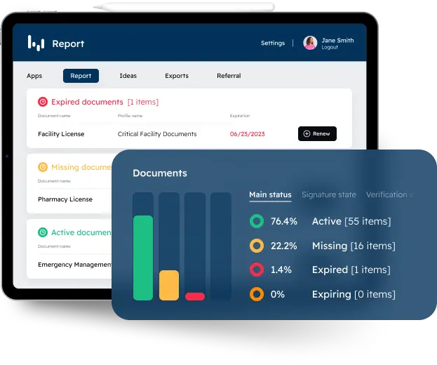 Documents status report