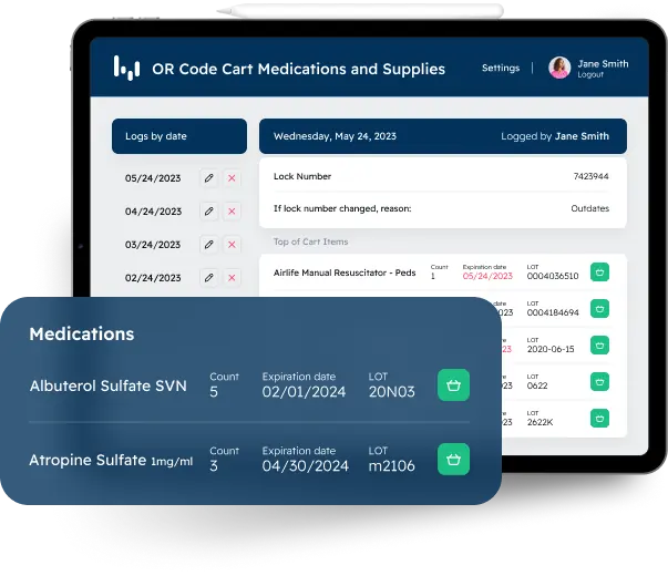 Logging Medications and Supplies